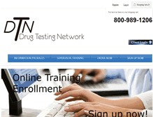 Tablet Screenshot of drugtestingnetwork.com